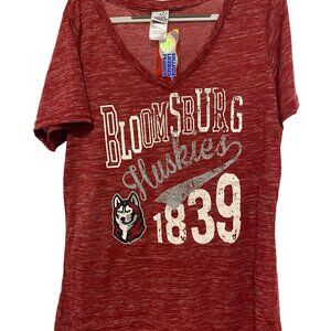NWT Bloomsburg University Huskies Creative Apparel Concepts Tee Shirt, XXL